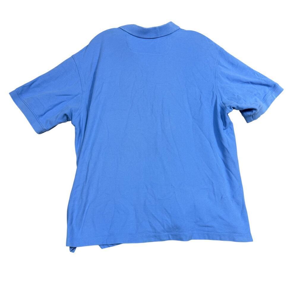 Tommy Bahama Blue Cotton Polo Shirt XL Short Sleeve Casual Comfort - Picture 5 of 7